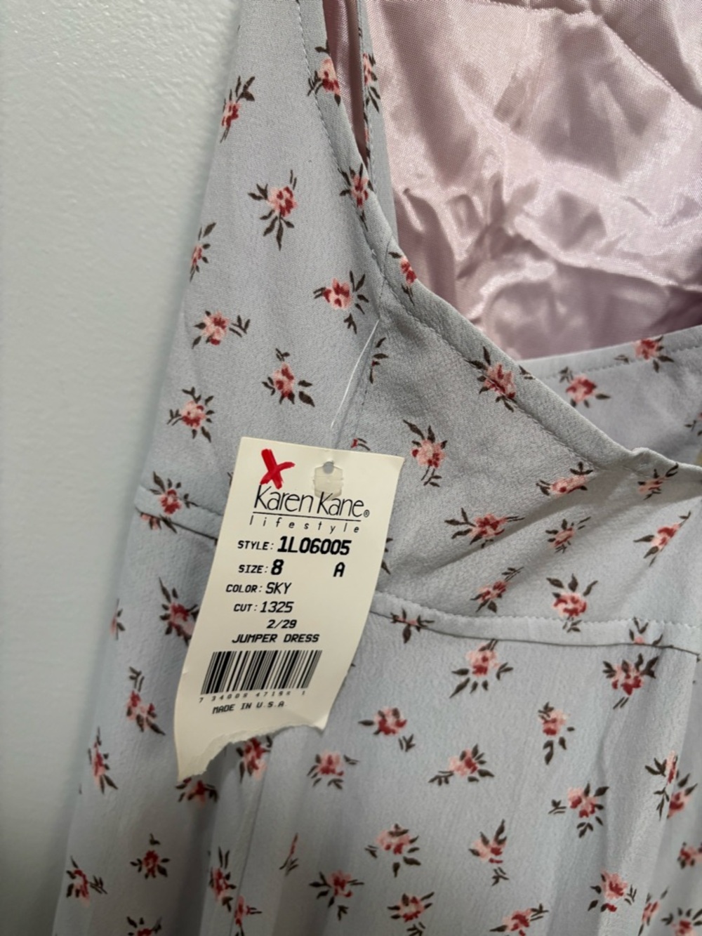 Vintage 90s Y2K Floral Maxi Slip Dress Deadstock - Picture 4 of 6
